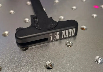 Charging Handle with white text